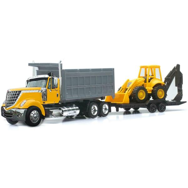 New-Ray Toys International Lonestar Dump Truck With Wheel Loader, 12PK 16633